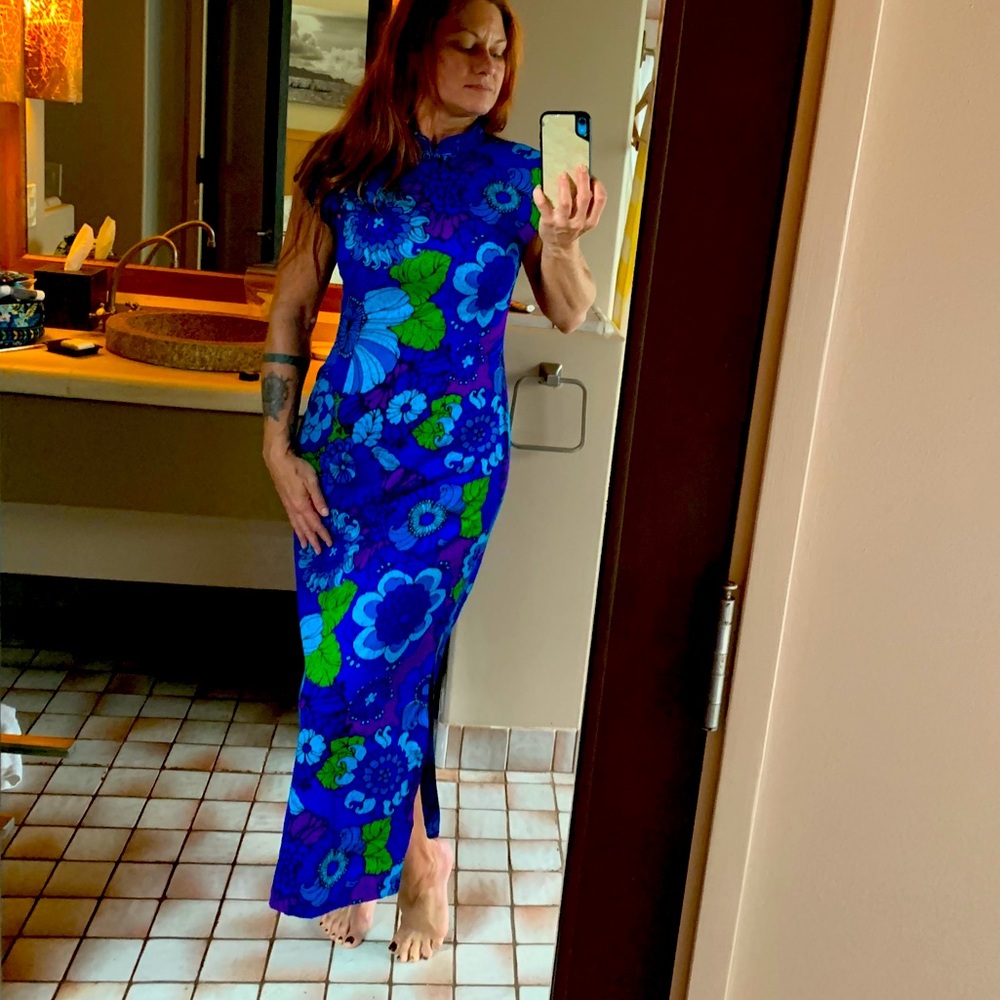 Lauhala Vintage Hawaiian cheongsam